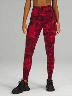 Lululemon Align High Rise Pant 28" - COC Metamorphic Glow Red Multi Leggings